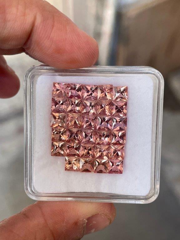 Natural pink Imperial topaz